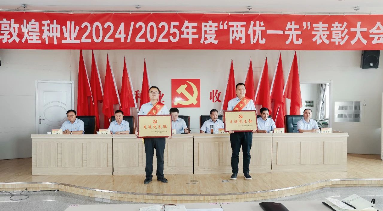 敦煌種業召開2024/2025年度“兩優一先”表彰大會
